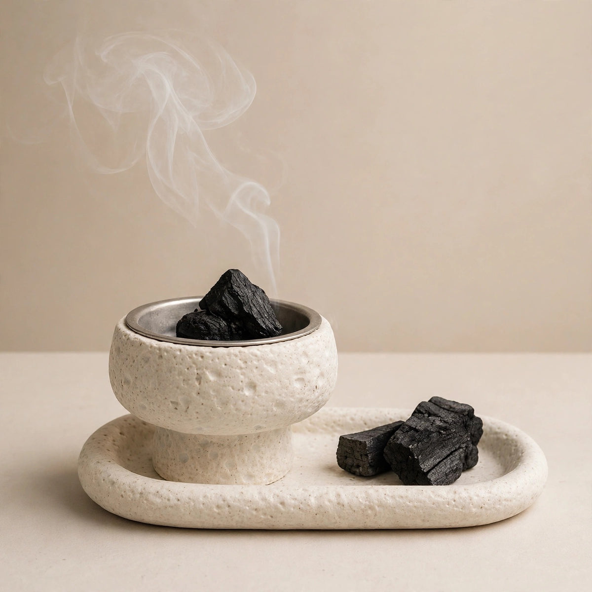 Nourre’ Ash and Stone Incense Burner Set