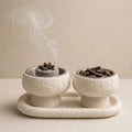 Nourre’ Double Pedestal Incense Burner